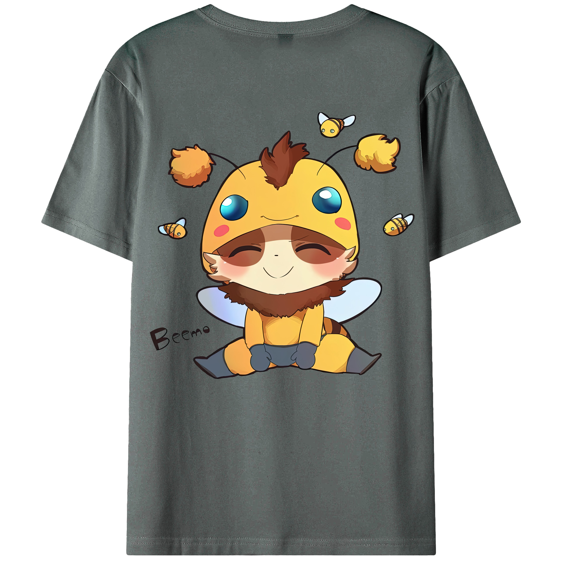 （画像用） リーグ・オブ・レジェンド League of Legends LOL 綿100％ メンズ半袖Tシャツ（バックプリント） 通気性